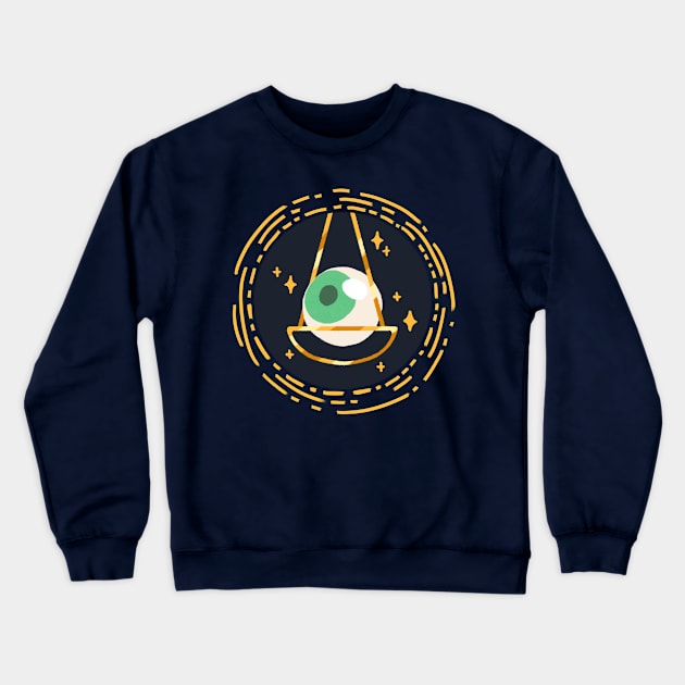 Libra Crewneck Sweatshirt by densukii